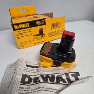 DeWALT DCA1820 20V Max Battery Adapter for 18V Tools Yellow Black